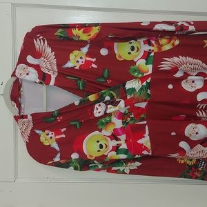 Macr & Steve XL christmas patterned dress